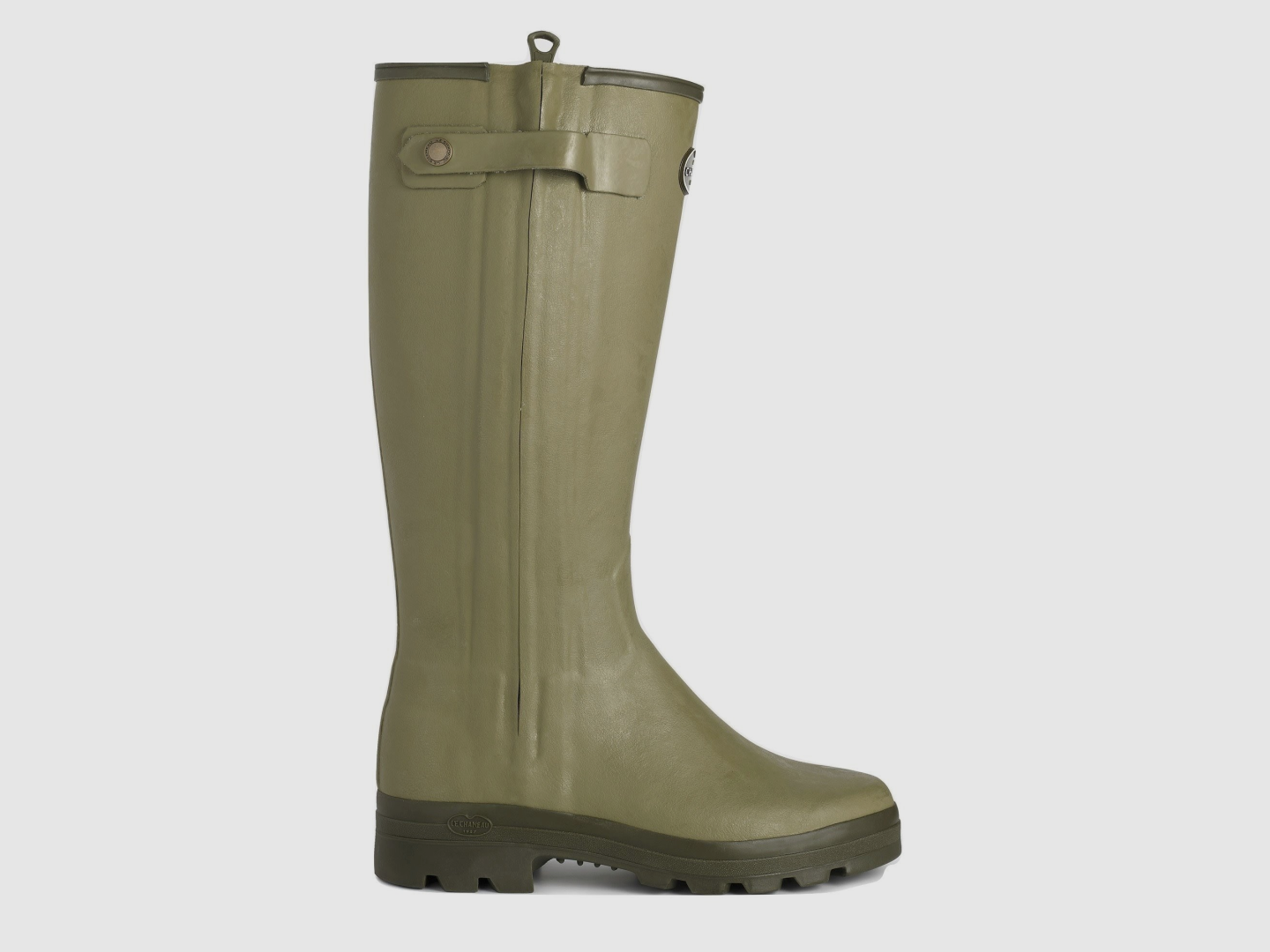 Le Chameau Chasseur botte doublée en cuir M vert, image 1 sur 5