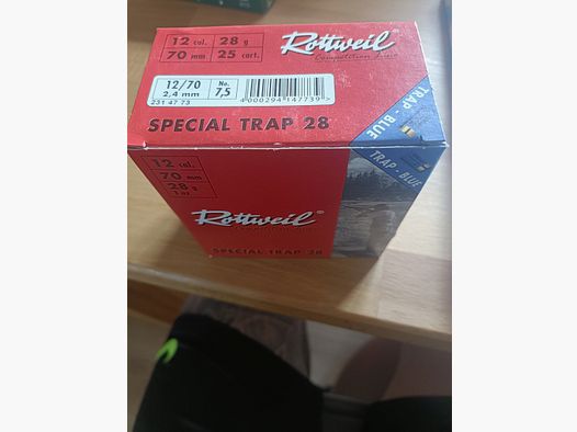 172 Schuss 12/70 28g Rottweil Special Trap 28