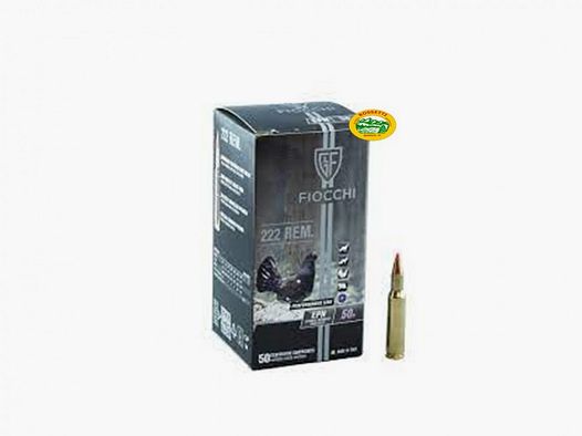FIOCCHI munizioni cal.222 rem palla EPN gr.50 conf.50