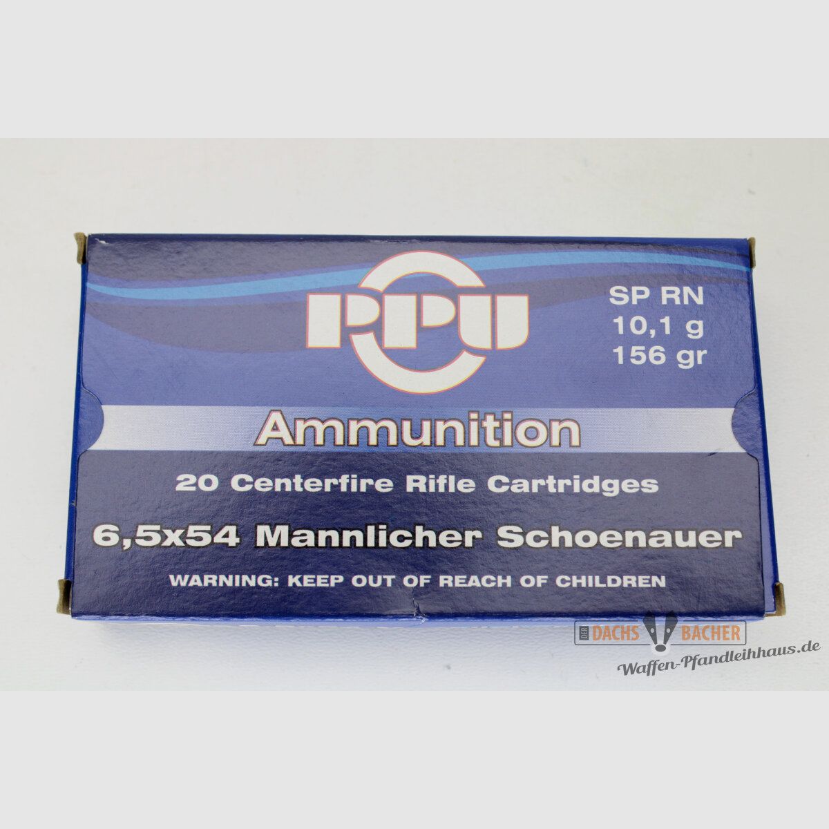 PPU Prvi Partizan 6,5x54 Mannlicher Schönauer 10,1g/156gr SP RN Palla a Pantalone 20 Colpi
