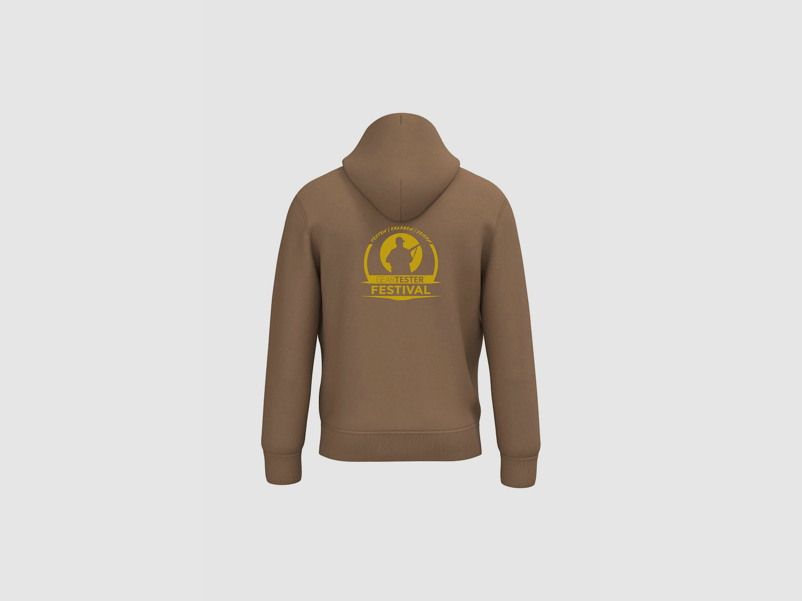 Geartester Festival Bio Hoodie, kleines Logo