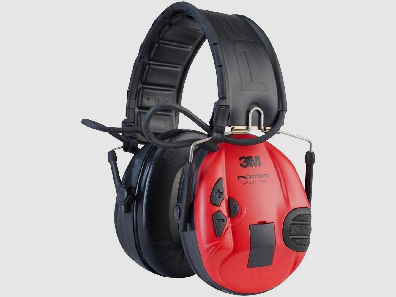 3M Peltor Aktivgehörschutz SportTac Rot/Schwarz