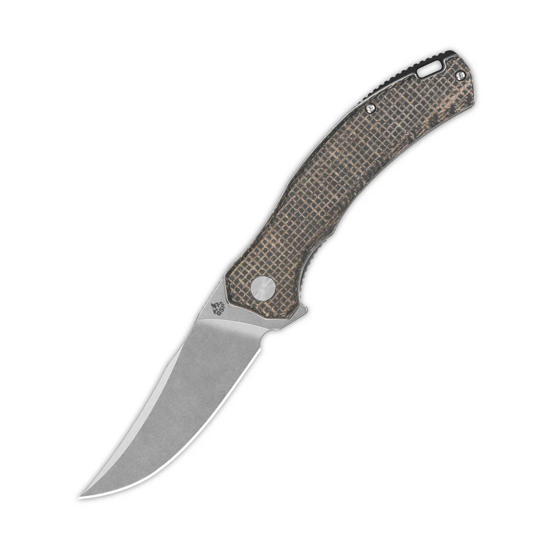 QSP WALRUS Dunkelbraun Raues Micarta