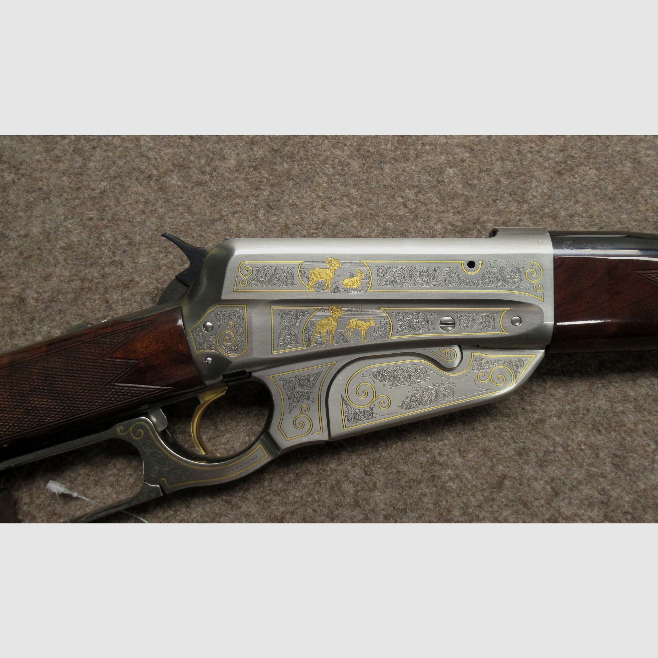 AB-18 Winchester hefboomgeweer mod. 1895 Limited Edition High Grade kal. 30-06, afbeelding 3 van 5