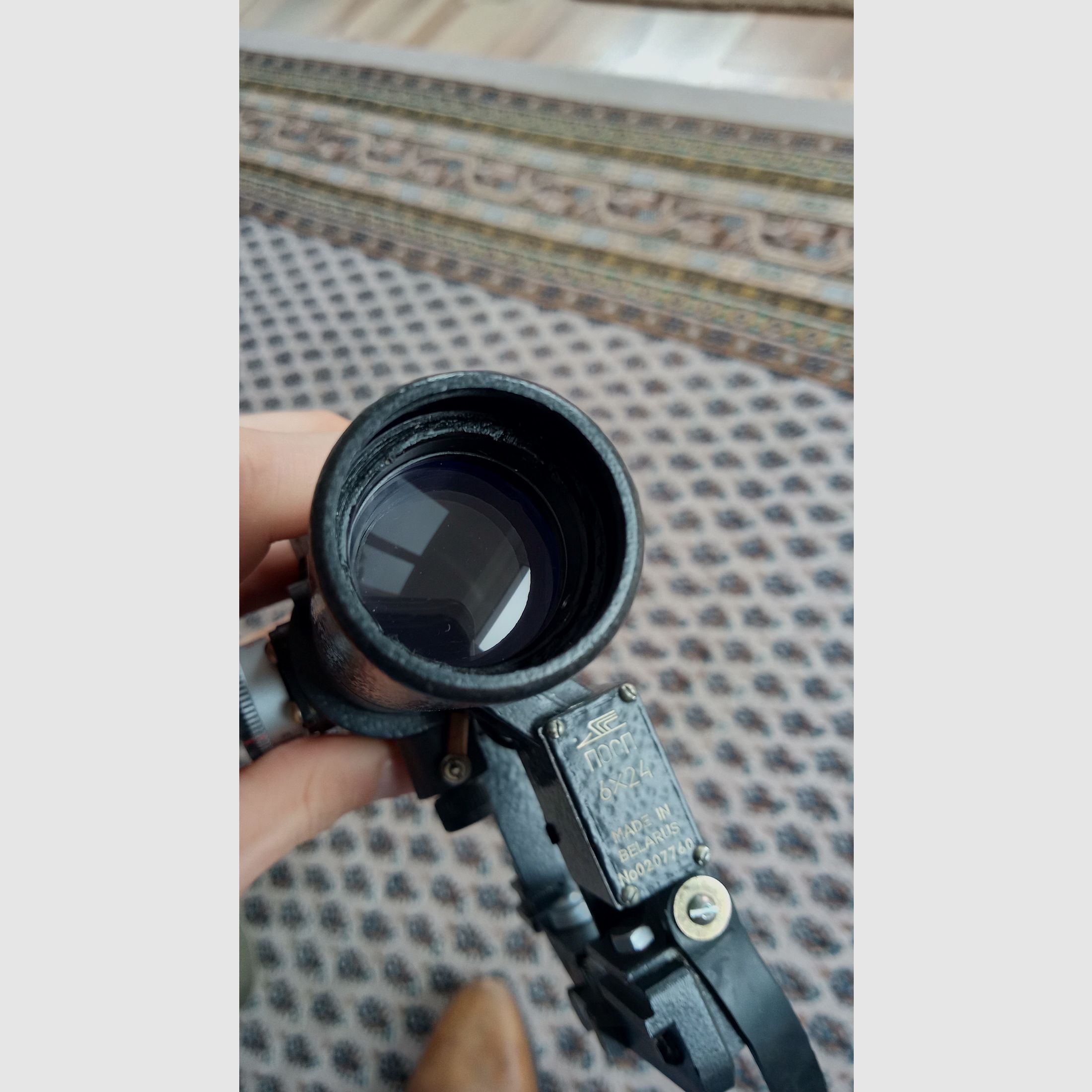 6x24 SVD Zielfernrohr Optik für Dragunov / Hergestellt in Weißrussland / Bedingt Yunker möglich // SVU Tigr PSOP PSO-1M2 PSO-Scope