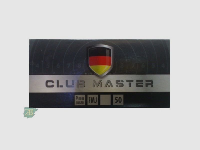 Büchsenmunition Kurzwaffe RWS Luger Club Master 124gr