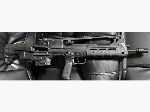 HS (Springfield) Helion VHS 2s komplett mit AR15-Magazinadapter, 3 Magazinen und Koffer