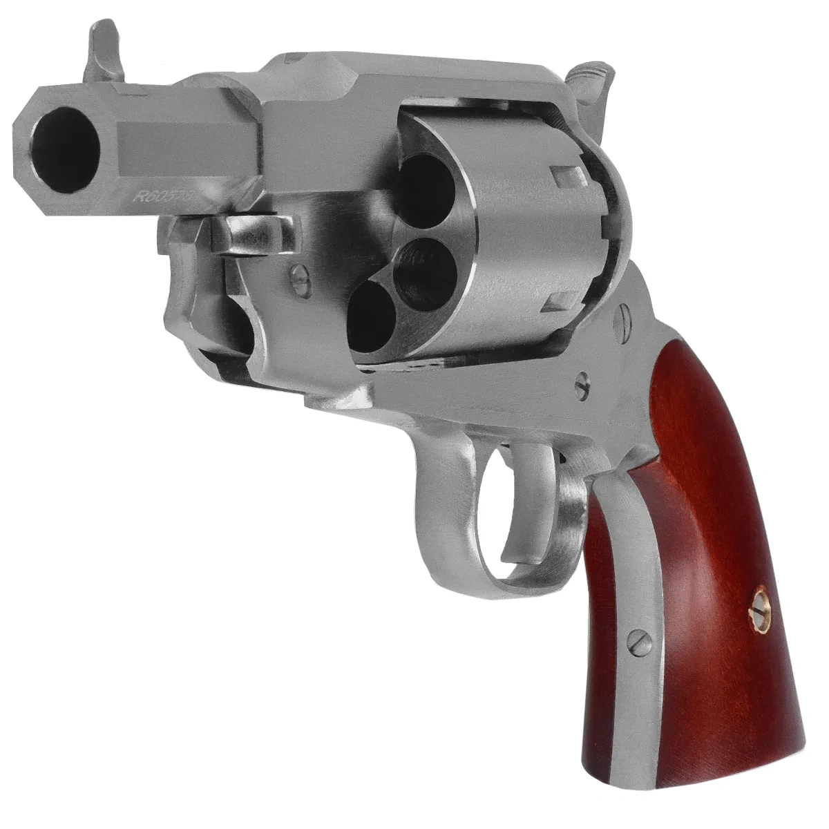 Revolver Pietta 1858 Remington New Model Army Snubnose Texas Nickel Martial .44 (RBN44/3″/ML), Bild 2 von 7