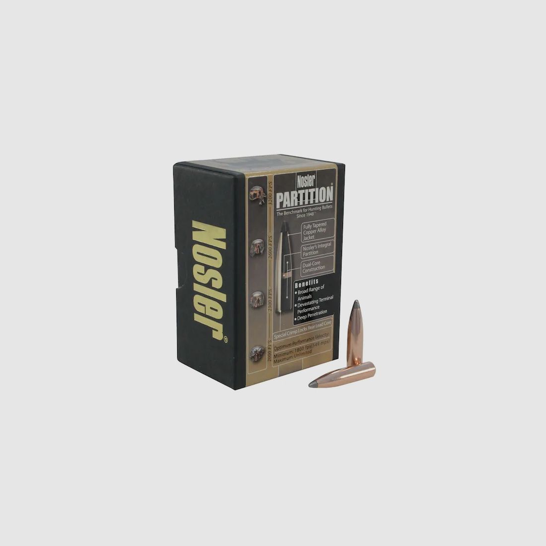 Proiettile Nosler Partition 7mm/.284 175GR Spitzer 50 pezzi