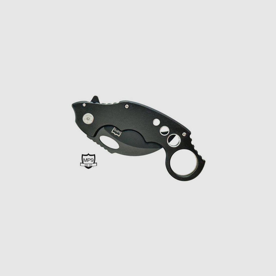 MP9 KARAMBIT VOUWMESSER - ZWART, afbeelding 4 van 4