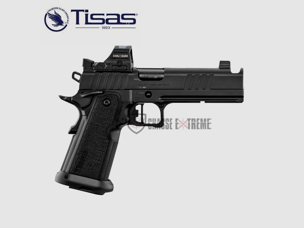 Pistool TISAS 2011 Duty Bull Barrel Comp Kal 9X19mm + Holosun 407C, afbeelding 3 van 7