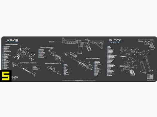 Cerus Gear Tappetino per la pulizia AR15 & Glock Gen 4