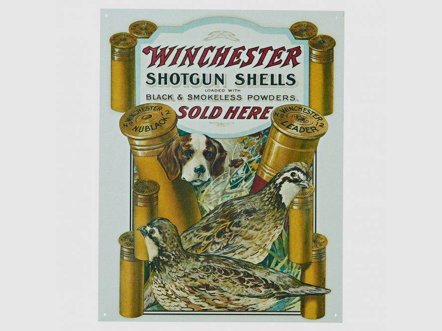 Nostalgie-Schild mit Jagdmotiv „Shotgun Shells“