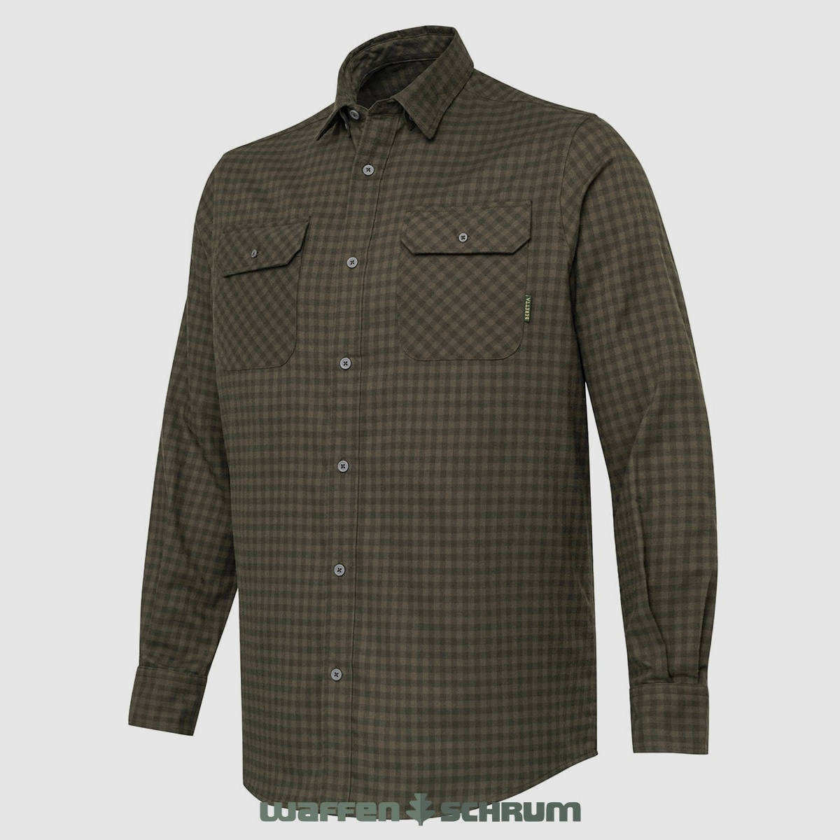 Beretta Hemd Cadet Flannel Green & Brown Check