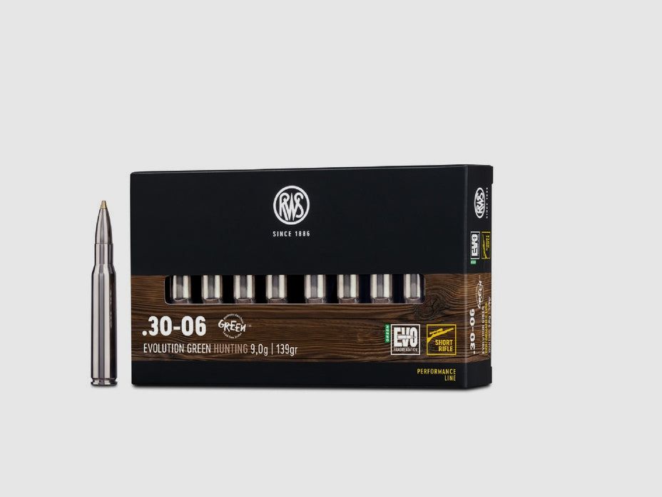RWS .30-06 EVOLUTION GREEN Short Rifle 9,0g/139gr, immagine 1 di 3