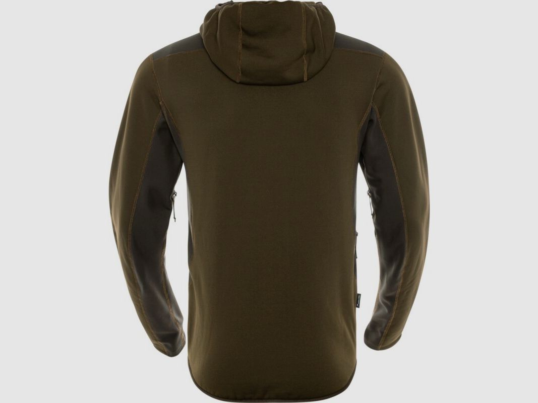 Härkila Deer Stalker Fleece Hoodie Willow green / Shadow Brown