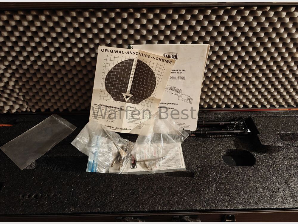 Mauser 86SR sniper rifle complete set
