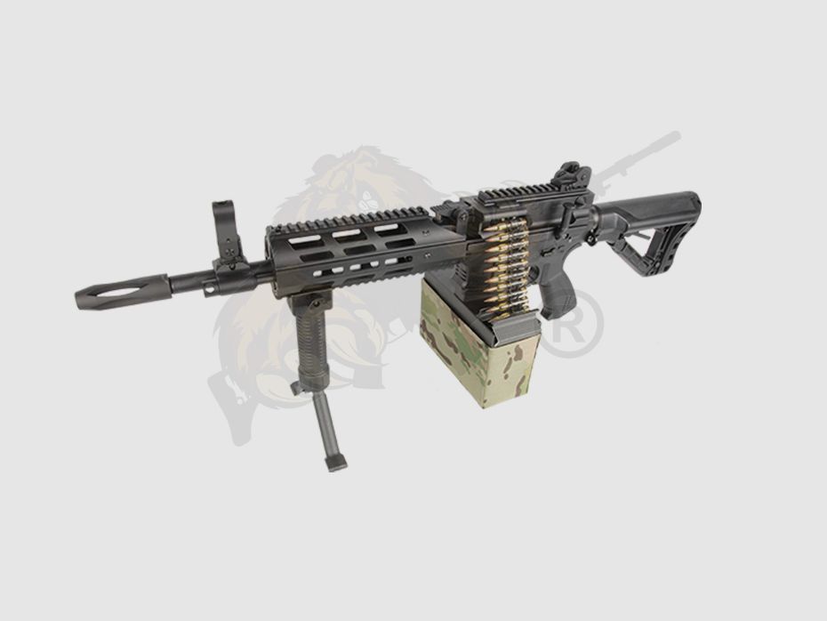 G&G CM16 LMG mit ETU in Schwarz Airsoft Frei ab 18 - S-AEG -F-