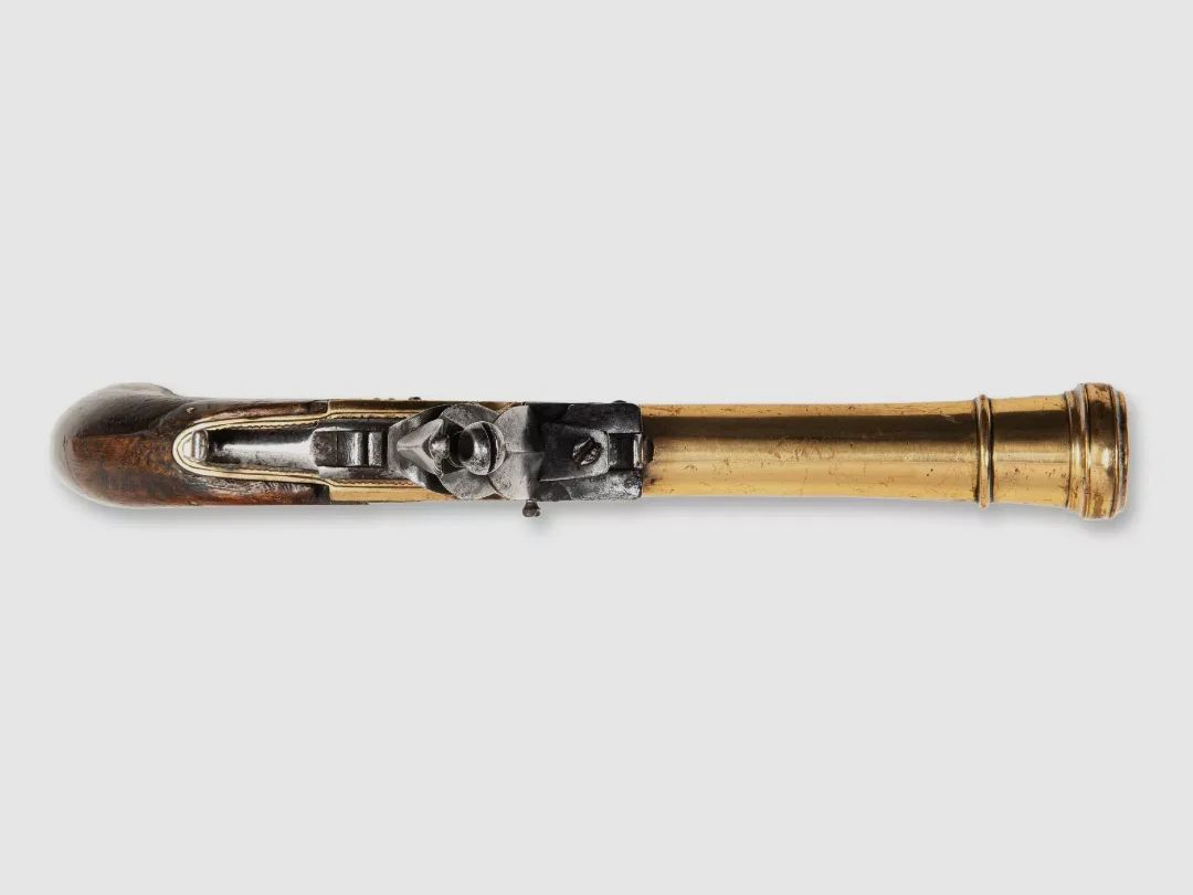 Steinschloss Pistole Tromblon Antik