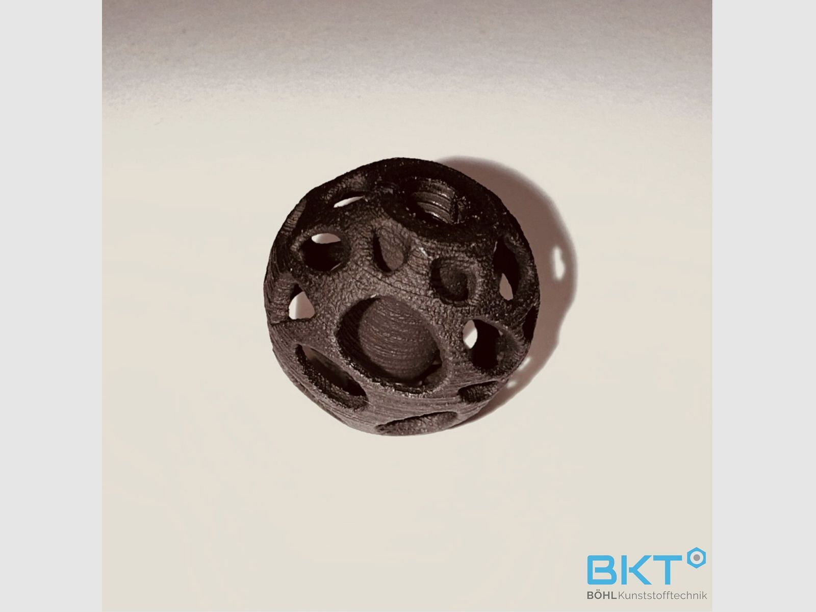 Bionik-Kammergriffkugel schwarz SLS-3D Druck, Bild 2 von 5