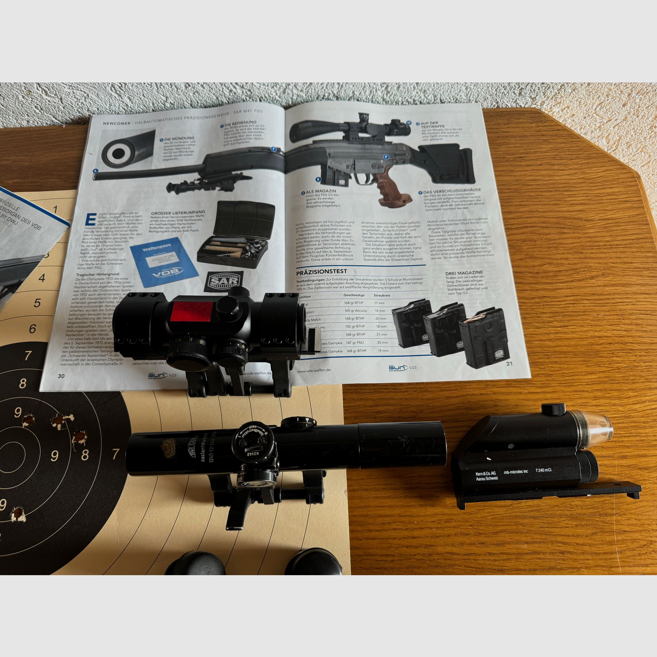 Selbstladegewehr SAR 2000,(G3) mit ZF / Rotpunktvisierung  in 308 win.