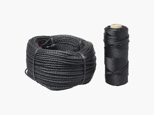 Geflochtene schwarze Schnur