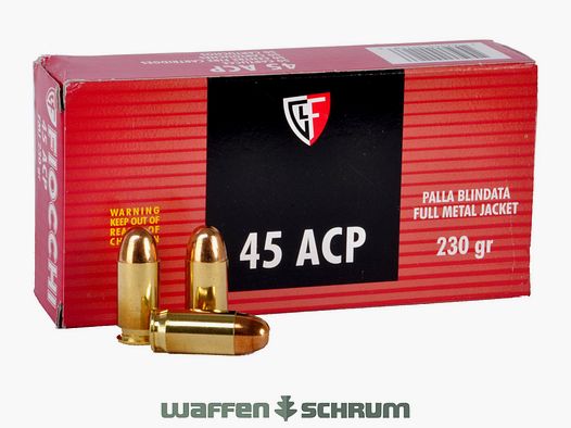 Fiocchi Full Metal Jacket 14.91g - 230gr. .45Auto