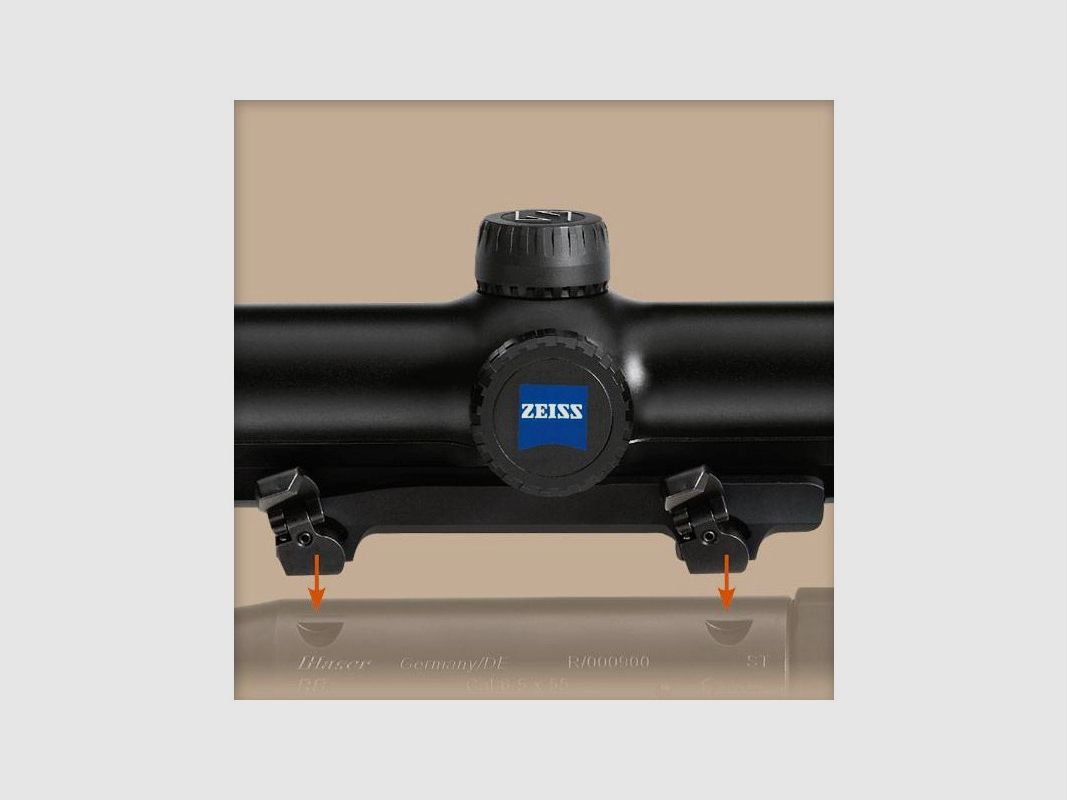 Montaje alto Blaser para visores Leica y Zeiss con riel ZM y VM., imagen 2 de 3