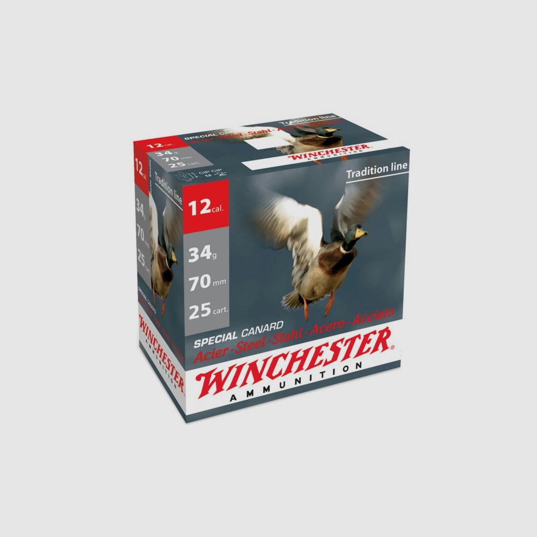 Winchester Tradition Line 12/70 34 g speciale eend staal nummer 4