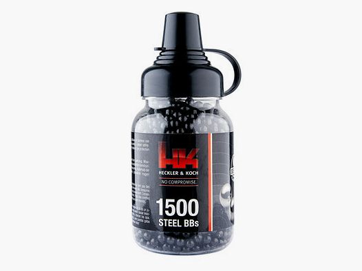 Heckler & Koch stalowe kulki BB kal. 4,5 mm, 1500 szt.