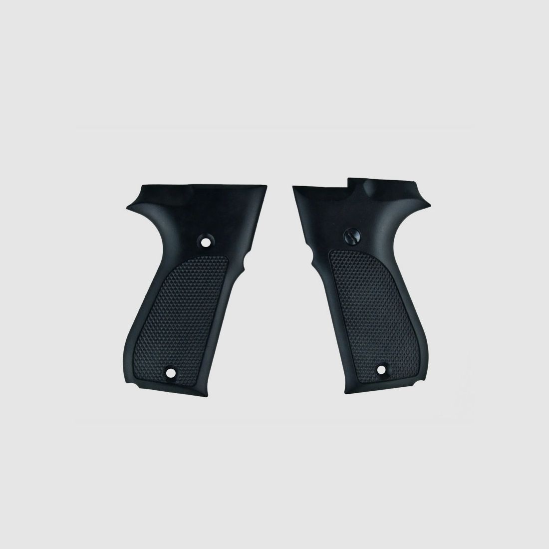 Kunststoffgriffschalen fĂĽr CO2 Pistole Walther CP88 und CP88 Competition, schwarz