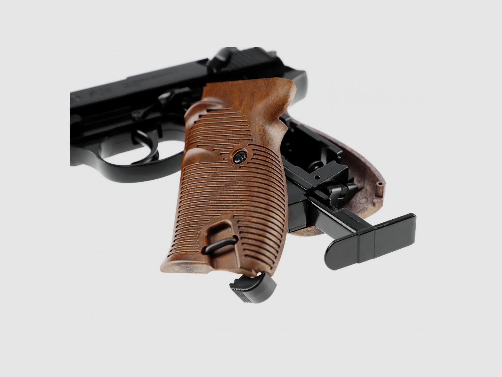 Walther P38 mit beweglichem Stahlverschluss 4,5 mm und CO2, Bild 5 von 6