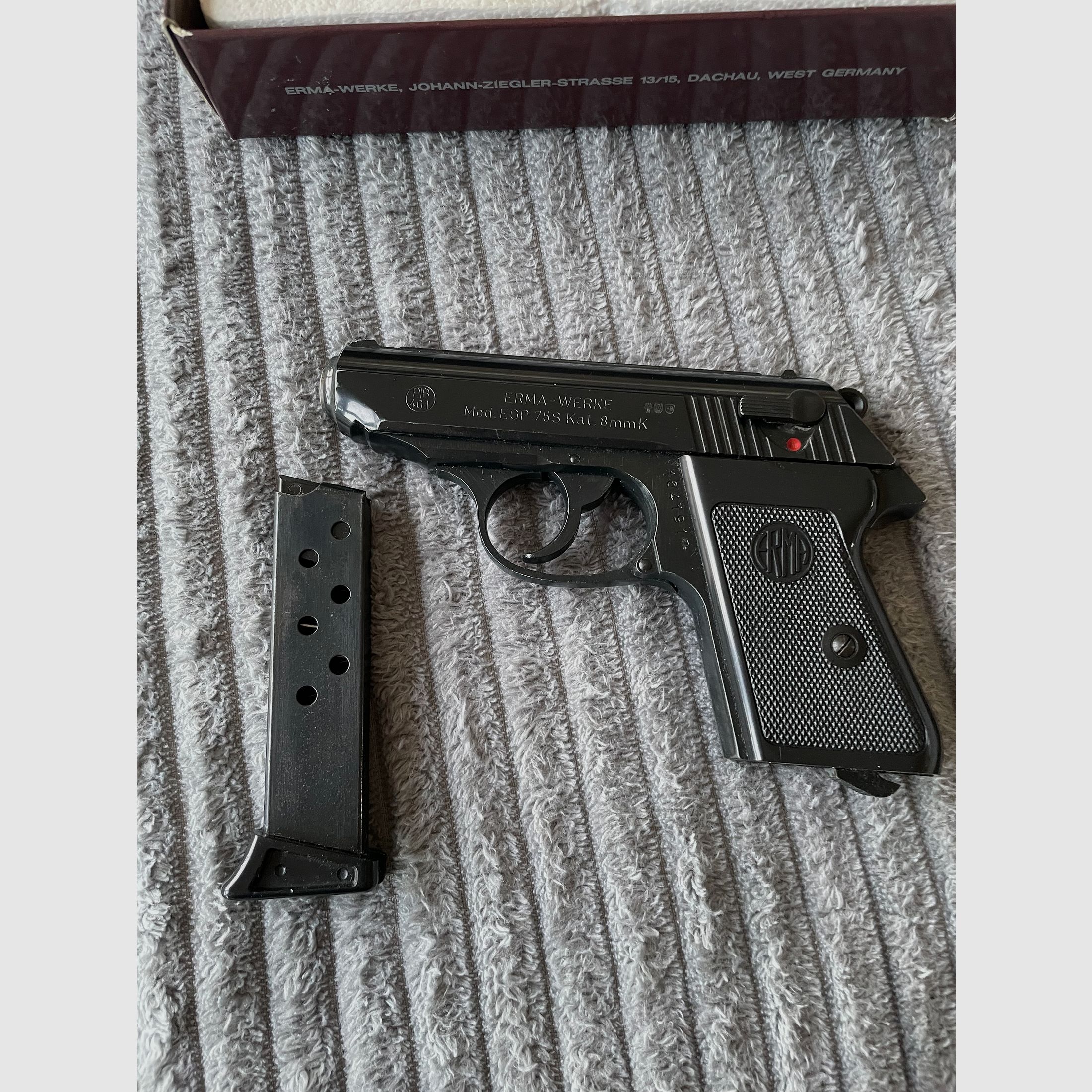 ERMA EGP 75S Kal.8mmK Originele verpakking Ideaal voor verzamelaars Topstaat