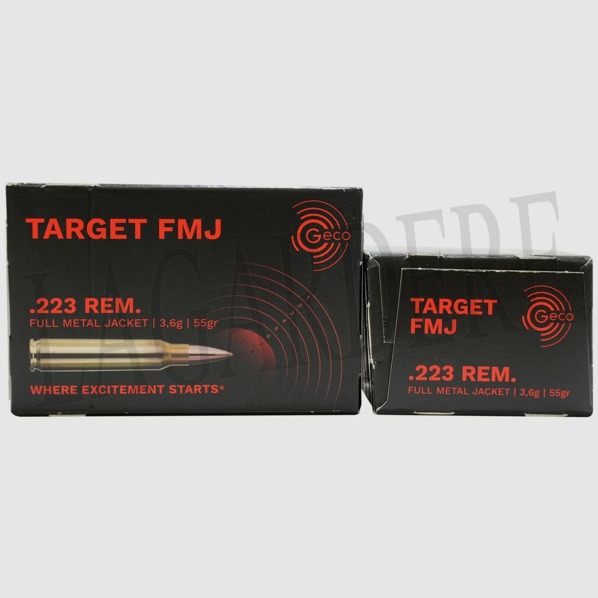 GECO FMJ 55 GRS TARGET SUR CLIPS(CARTOUCHE A BALLE)