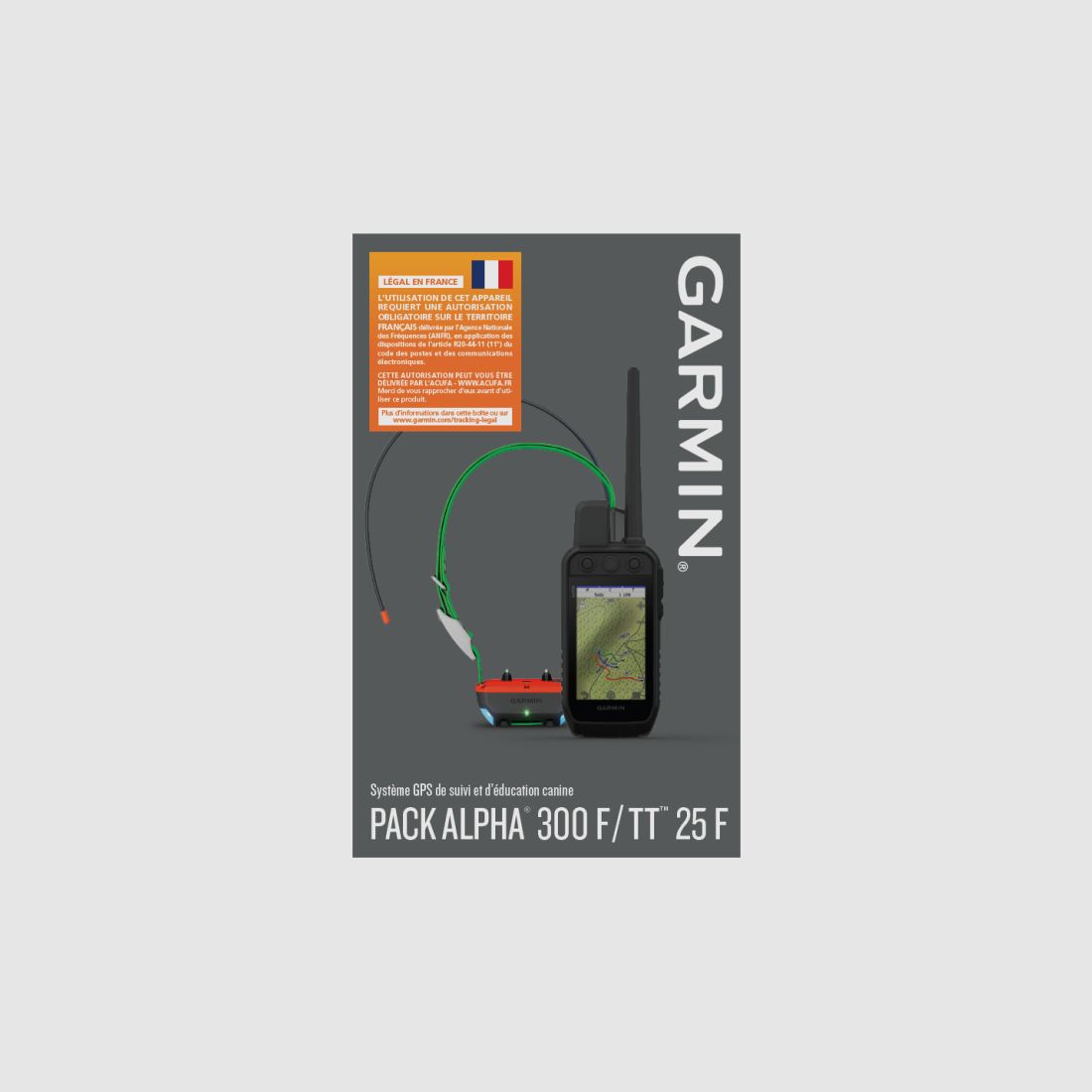 Pack GPS Garmin Alpha 300F + Collier TT25 Version F