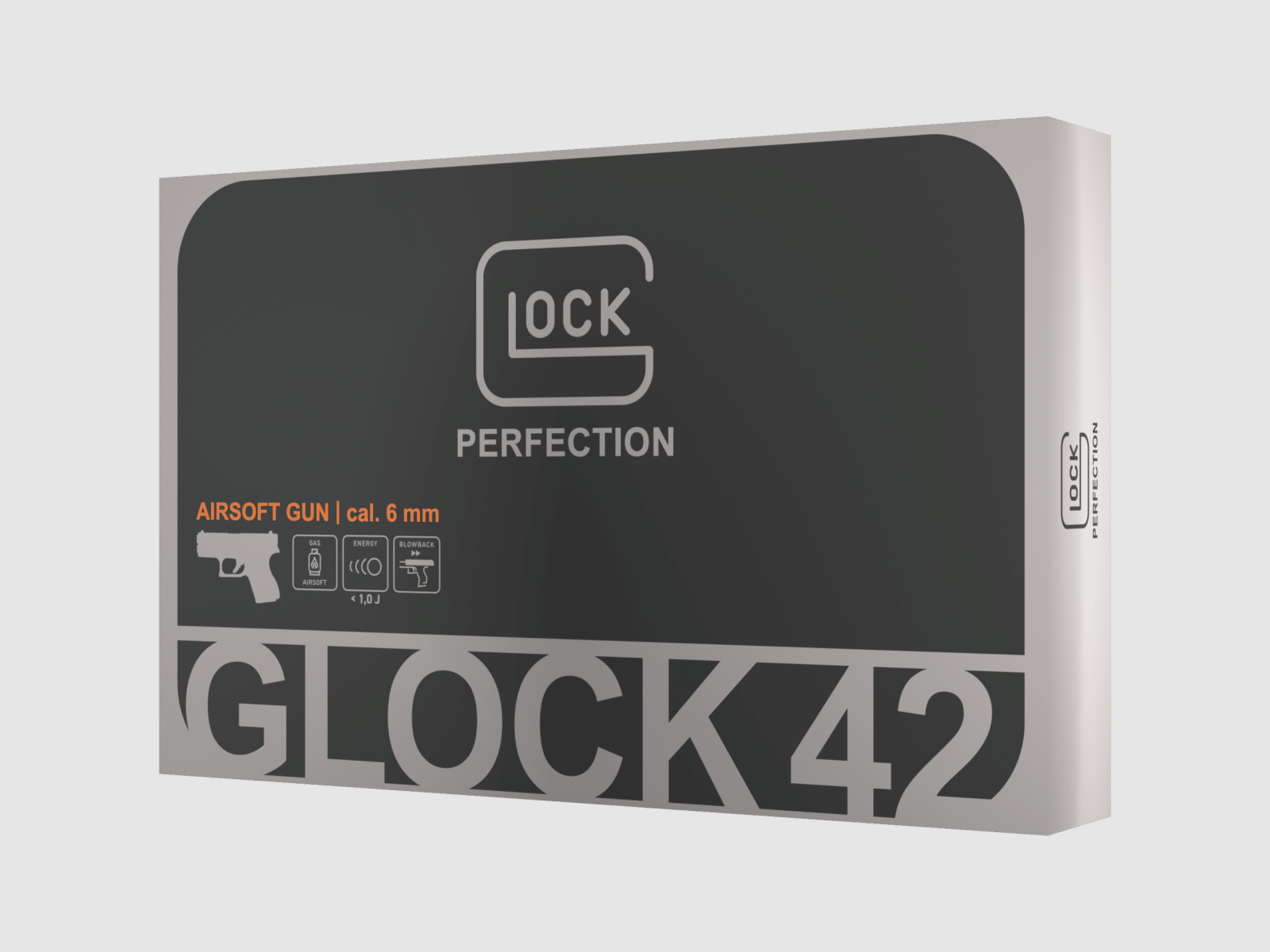 Glock 42 con slitta in metallo GBB nera - VfC