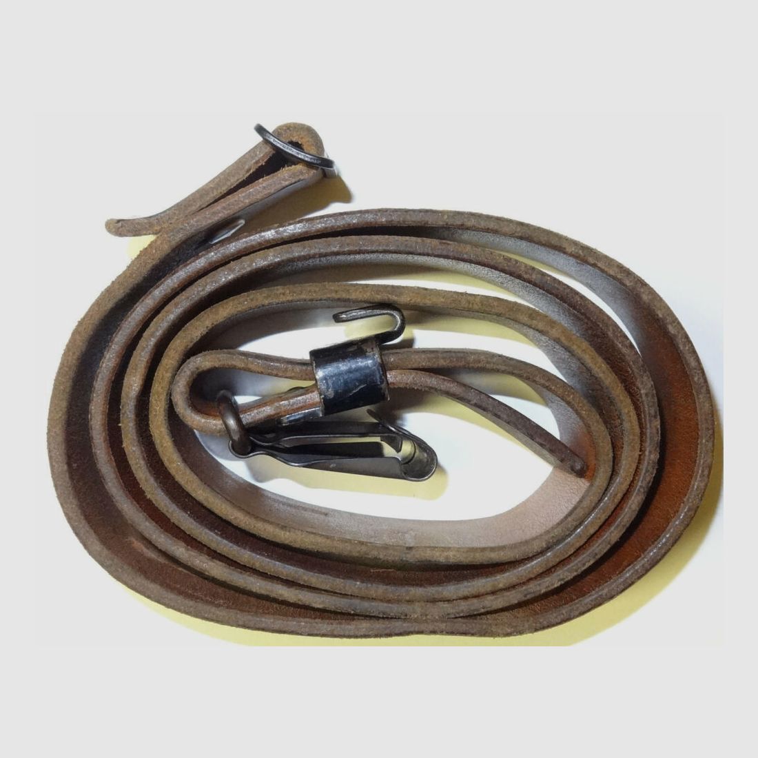 SIG leather strap/carrier strap complete for Swiss service rifle Stgw.57, SIG PE57, SAR M57 SWISS MATCH