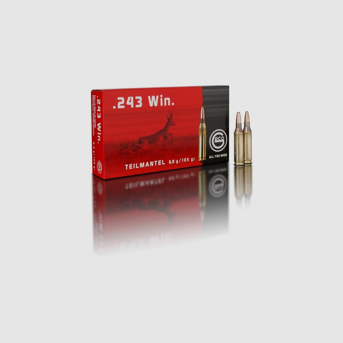 Geco .243 Win proiettile parziale 6,8g 105grs