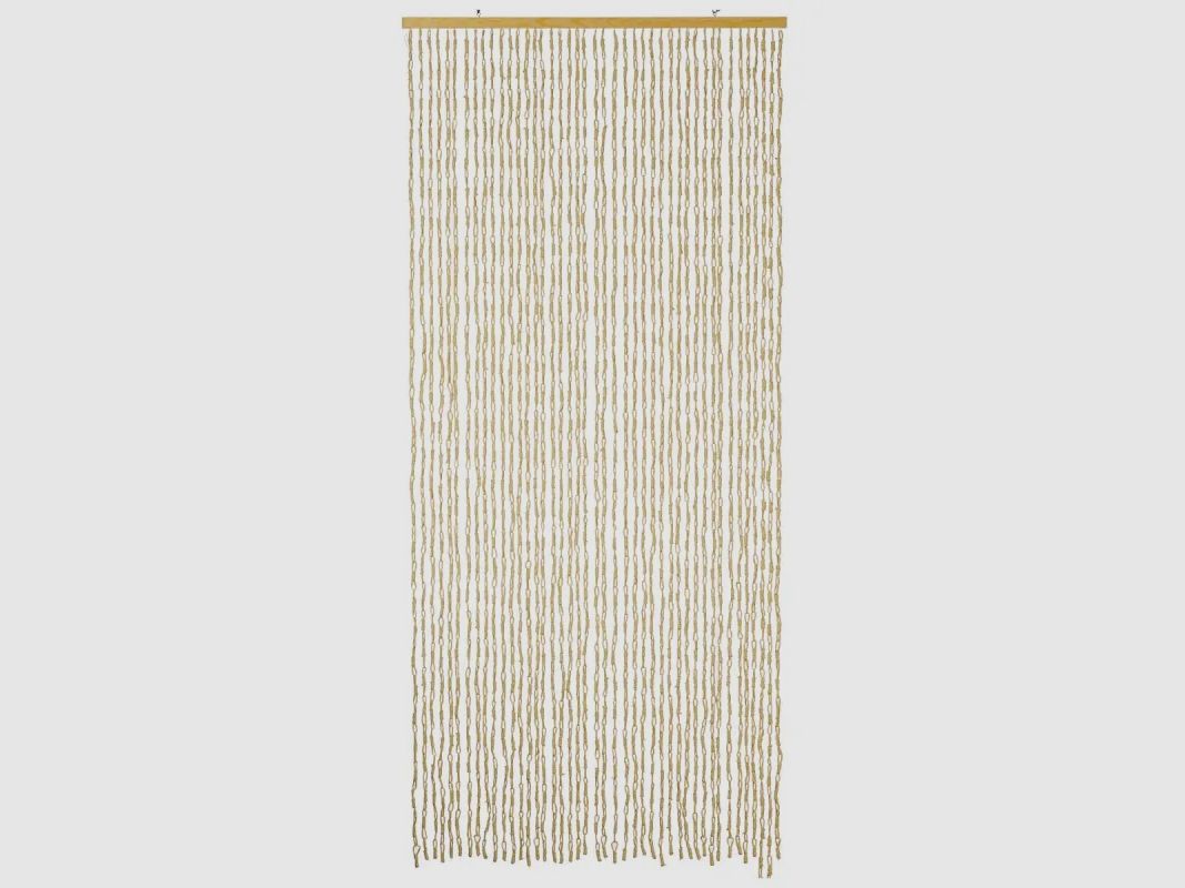 Rideau de Porte Naturel - 90x200cm Beige Écru, image 1 sur 3