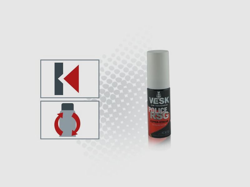 Pfefferspray VESK RSG Police Pocket Nachfülldose 20 ml Breitstrahl