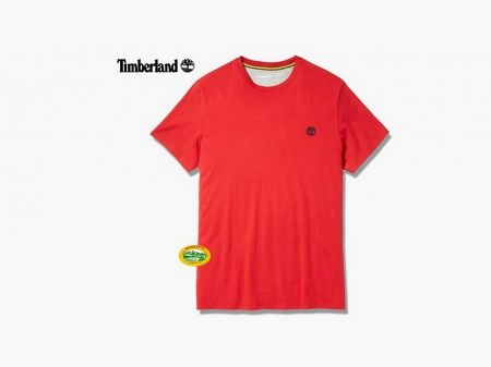 TIMBERLAND T-shirt Ronde Hals Dunstan River rood P92
