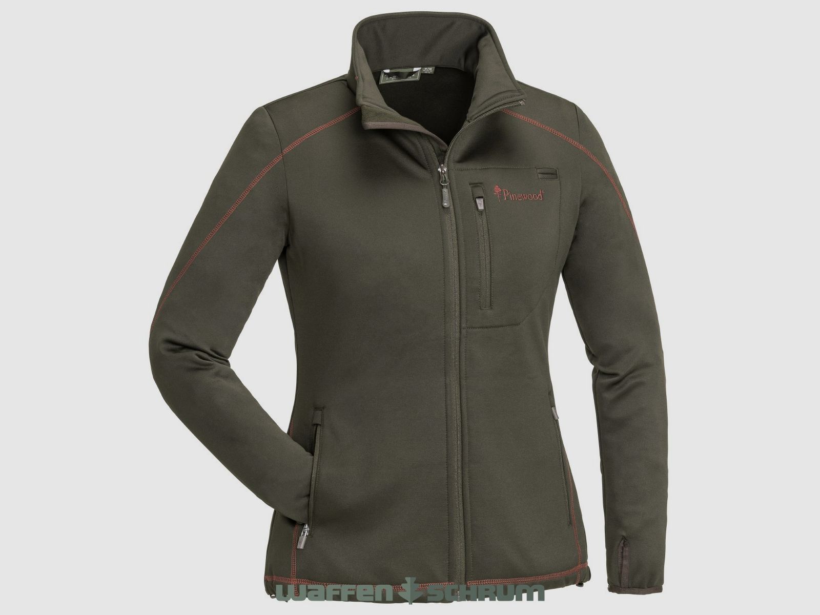 Pinewood Fleecejacke Frazer- Suede Brown/Dark Copper