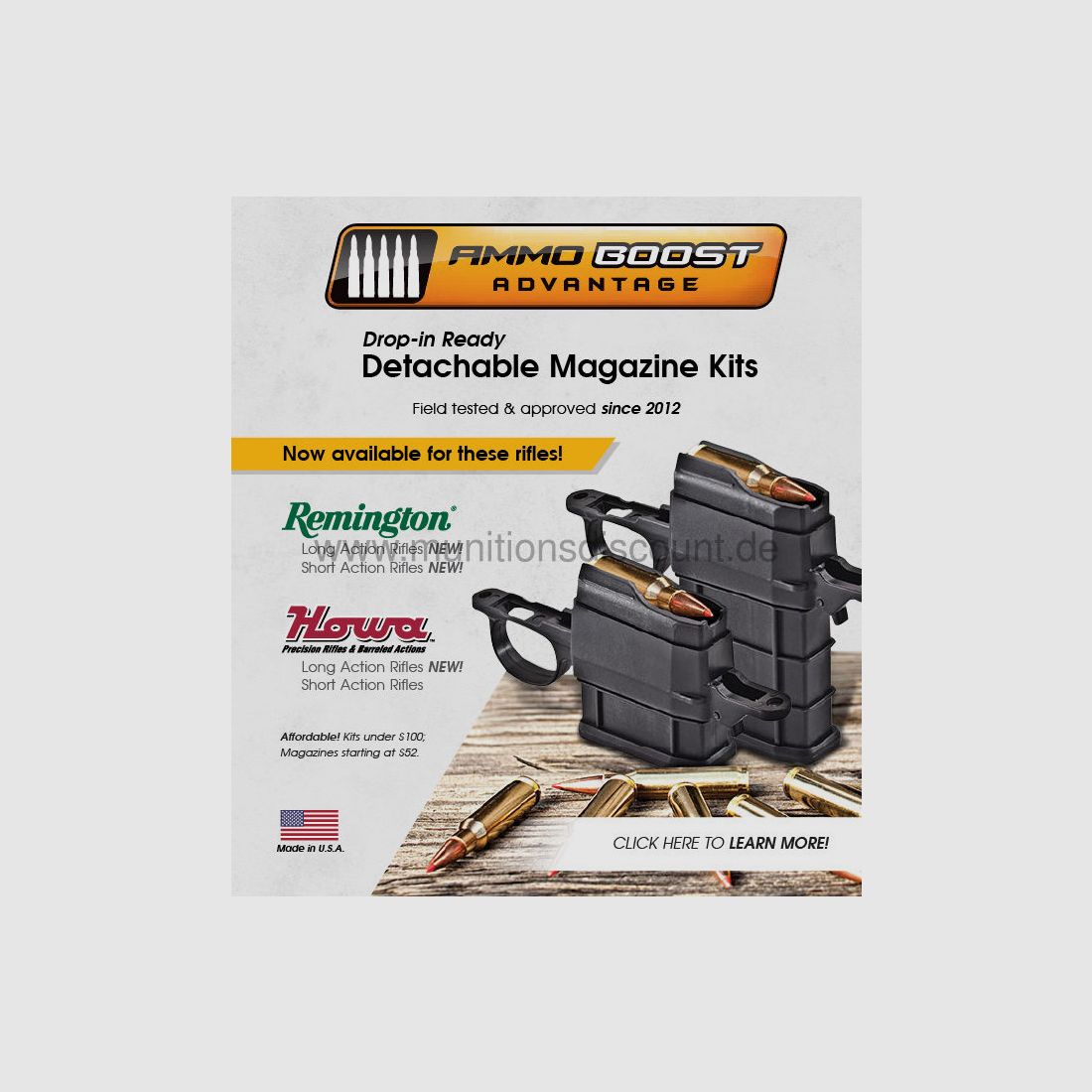 Ammo Boost (USA) Remington 700 ombouw naar verwisselbaar magazijn