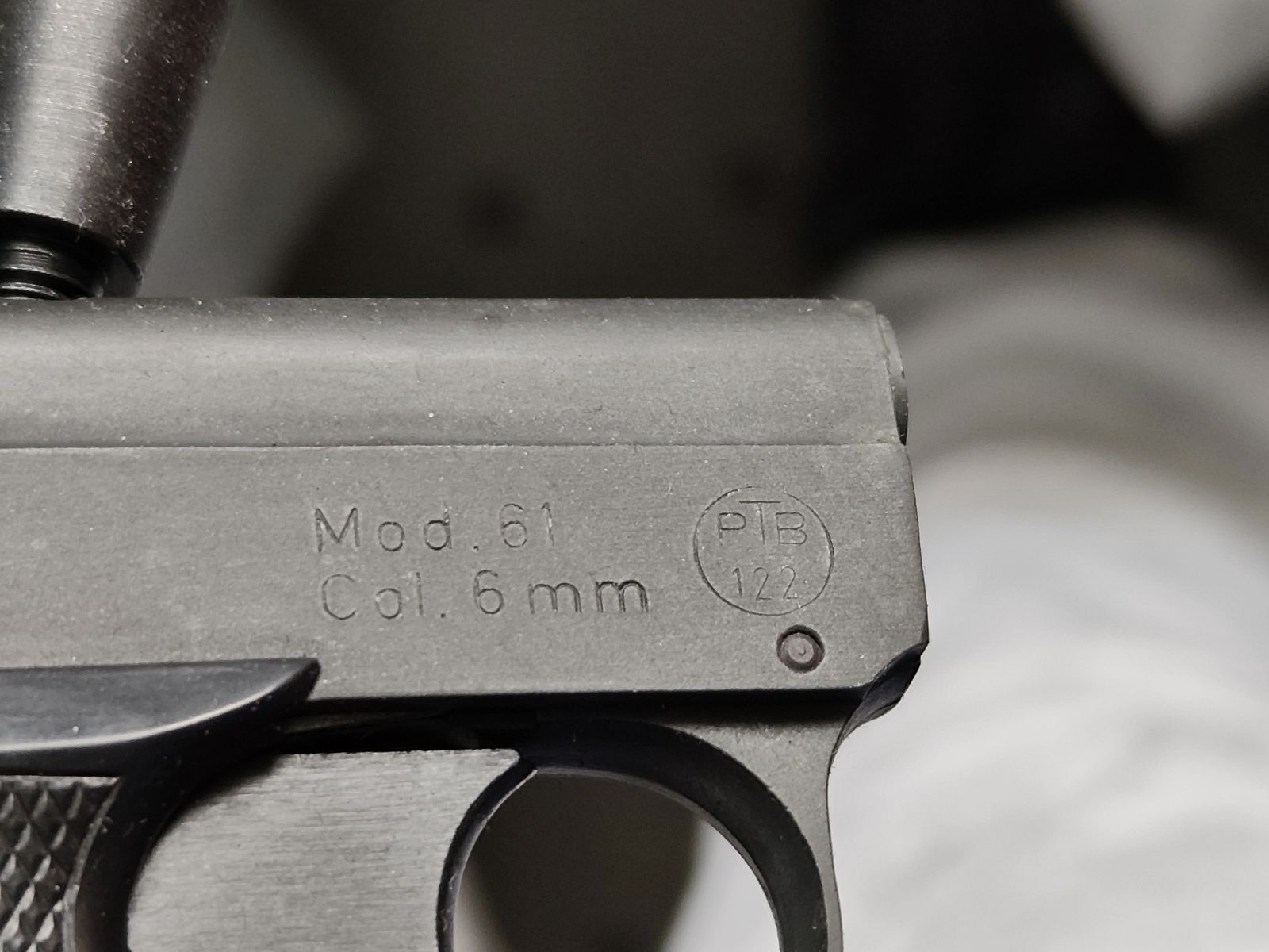 EM-GE 61 Startpistole 6 mm matt brüniert Signalpistole mit Zusatzlauf