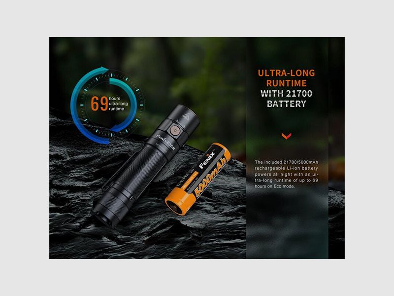 Tactische LED-zaklamp E35R, 3.100 LUMEN (inclusief accu), afbeelding 2 van 7