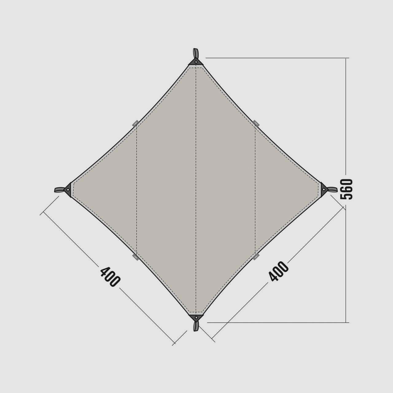 Tatonka Tarp TC – Bushcraft Tarp aus Technical Cotton, Bild 5 von 6