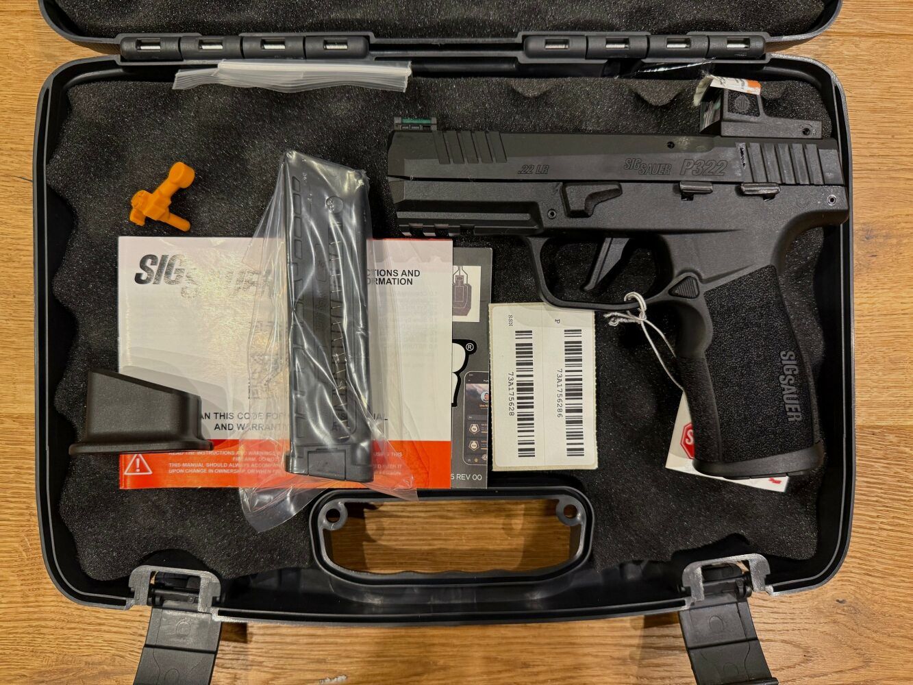 SIG SAUER P322 RXZE Black .22 lr HV