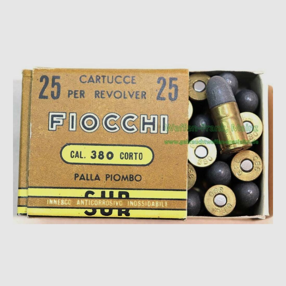 Fiocchi - Italian revolver cartridges .38 Corto/short