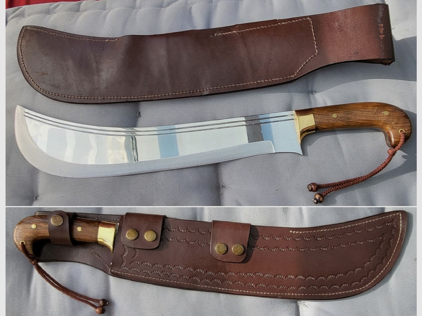 Coltello da macellaio grande, lama in acciaio inossidabile lunga 37 cm, quasi come nuovo