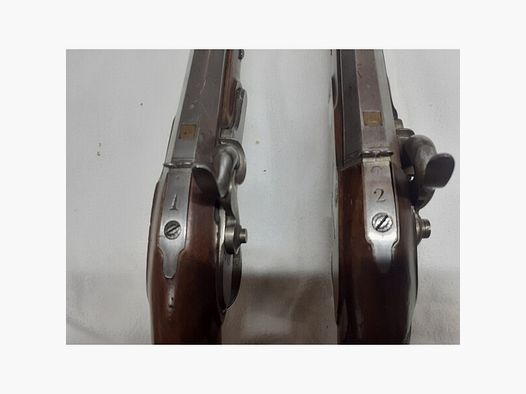 Percussionspistolenpaar original Pirmet a Paris, Kuchenreuter